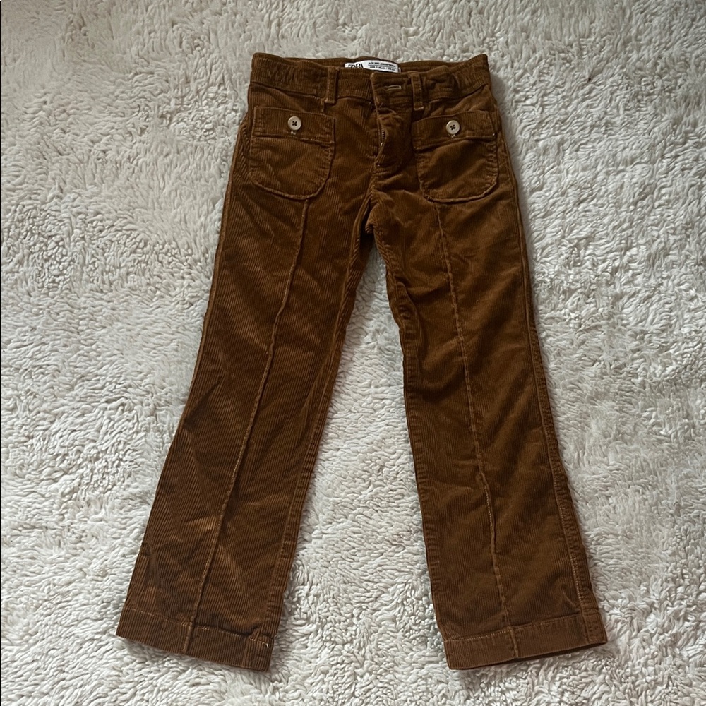 Zara Brown Corduroy Kids Pants